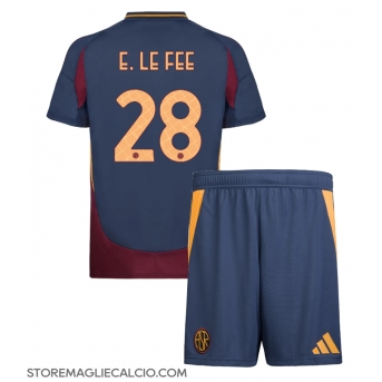 AS Roma Enzo Le Fee #28 Maglia Gara Terza Repliche 2024-25 Bambino Maniche Corte